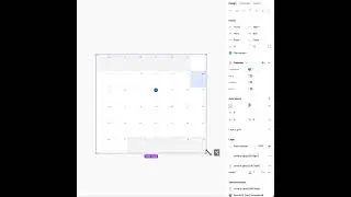 Responsive calendar designed with Figma+Frames X
