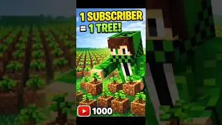 Minecraft 1 subscriber = 1 Tree @SVS_SHIVAM_GAMER