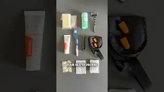 Ma trousse de toilettes minimaliste de voyage