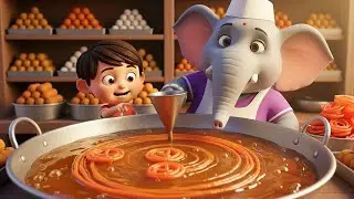 Golu Hathi Halwai | गोलू हाथी हलवाई |  Elephant Rhymes for Kids #kukukidstv