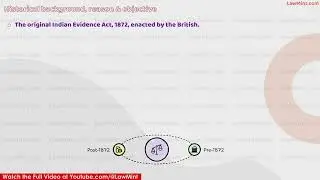 Historical background reason & objective of the law of evidence LLB Bharatiya Sakshya Adhiniyam