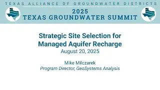 Strategic Site Selection for Managed Aquifer Recharge
