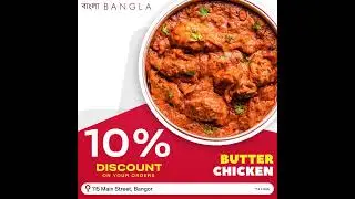 Spice up your Wednesday with a delicious Indian Food from Bangla Bangor! 🌶️ Enjoy 10% off your order