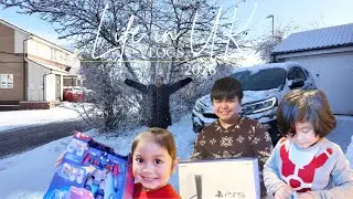 Filipino Life in UK: A Slice of our Christmas Eve| First Snowy day in 2026 |Filipino Family in UK