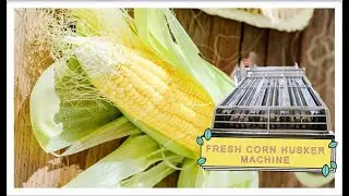 Fresh corn husker machine