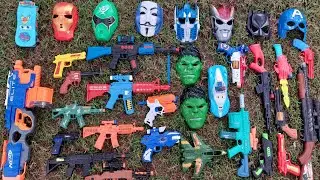 Mengumpulkan mainan tembak tembakan, shoot guns, nerf gun, blaster gun. bullet gun, sniper gun, ak47