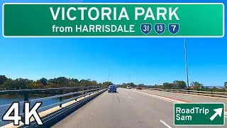 Driving to Victoria Park - Perth, Western Australia - 🇦🇺 4K / Raw Audio / POV
