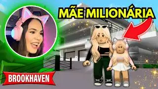 M&Atilde;E MILION&Aacute;RIA me ADOTOU no BROOKHAVEN!!! - ROBLOX