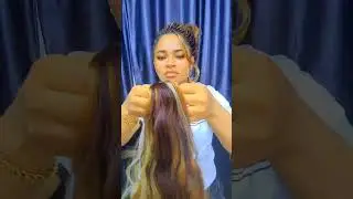 how to mix colors, used 4 colors here, 33, 30,27 and silver in darling extension &hearts;️  #braids #viral
