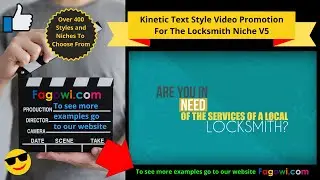 Locksmith Video Ad V5 Kinetic Text Style For Online Digital Marketing & Social Media Lead Generation
