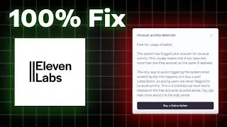 Eleven Labs Unusual Activity Fix For PC | PC Error Solve | Tech Lyzed