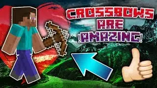 !MCPE, Why Crossbows Are Better Than Bows!MCPE 1.10.0!
