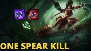 ONE SPEAR KILL | Nidalee URF - League of Legends