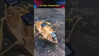 Как построить солнечную лодку из палочек для мороженого⛵#diy #craft #short