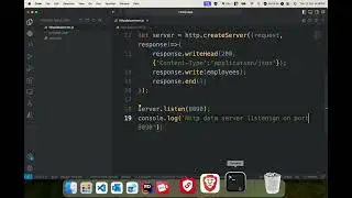 Using Node.js Http module to accept HTTP Request and returning data