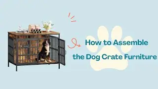 Linvivon Dog Crate Furniture | Stylish Heavy Duty Dog Kennel for Medium & Large Dogs