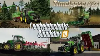 [LS19] - Timelapse #21 Ellerbach: Maisernte mit John Deere Power!🚜💨Alles gr&uuml;n-gelb in Ellerbach?😱