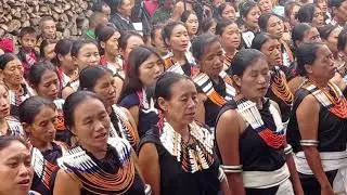 #Women performance folk song on Subhas Chandra Bose during 125th birth anniversary at Ruzazho Vill.