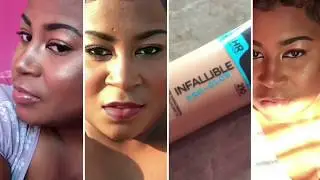 Loreal Paris 24 hr infallible pro glow foundation application and EASY SUMMER SEXY GLOW