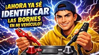 ¿Cuál es el borne positivo y negativo en mi vehículo?