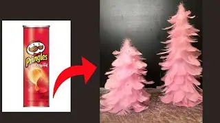 DIY QUICK AND EASY  PINK CHRISTMAS TREE From Recycled .Christmas ornaments