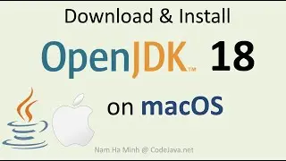 Download and Install OpenJDK 18 on macOS