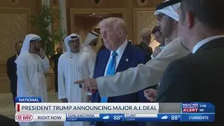 President Trump announcing major AI Deal
