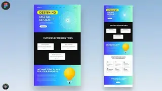 How to Create website in Figma  | Landing Page Design Tutorial 2023 |