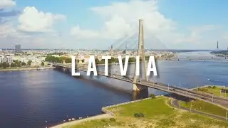 Latvia beautiful tourist country | Riga city | HD Drone video