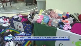 ENC city donates thousands of socks, gloves and hats to children in need