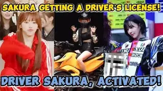 SAKURA is going to get a *Korean driver&rsquo;s license* just for this? 🤔😅