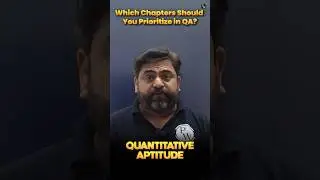 Which chapters should you prioritize in Quantitative Aptitude? #Shorts #CA #CAFoundation