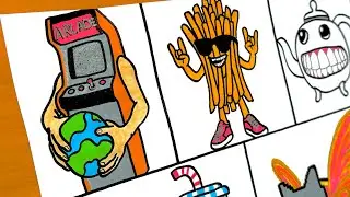 Drawing NEW ITALIAN BRAINROT: Sala Giochi Braccia Planetaria, Swag Fries