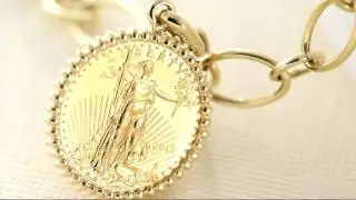 14K/22K Gold Liberty Coin Charm Bracelet on QVC