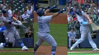 SD@MIL: Four Padres tally five homers vs. Brewers