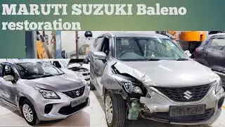 MARUTI SUZUKI Baleno front accident restoration video##Assamese vlog 