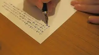 Quiet writing sounds for focus | fountain pen | 5 minutes