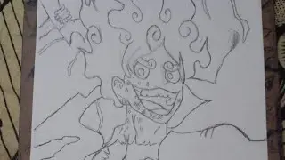 How to draw luffy outline😱🤯with editing #drawing #art #anime #edit cool😎 anime drawings 🔥#sketch