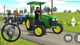 Indian tractor simulator 3D game || john deezar tractor game ||Andriod gameplay ###
