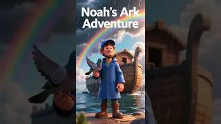 Noah&rsquo;s Ark Song | Fun Bible Song for Kids 🎵 Noah&rsquo;s Ark Bible Song 🐾Christian Song for Kids #shorts