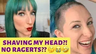 SHAVING MY HEAD AND DO I REGRET IT?! Plus a 90s bangs cameo & shaved head no makeup (FULL VIDEO)