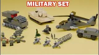 INSANE LEGO MILITARY SET &ndash; Tank, Helicopter & Rocket Launcher ALL IN ONE #lego #satisfying