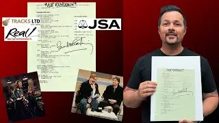 AT AUCTION: Paul McCartney Signed Set Used Call Sheet from Feb 1993 SNL Appearance! JSA REAL Tracks