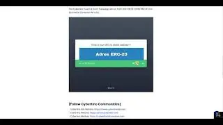 Coinmarketcap CYBERTINO Learn & Earn Quiz August 2021