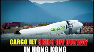 Cargo aircraft veers off runway in Hong Kong, prompting swift response from airport authorities 2025
