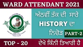 Ward Attendant History Questions | History Top MCQ | Ward Attendant Exam Preparation |CarrierAndInfo