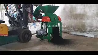 Charcoal crusher to make suitable size charcoal powder for briquette making - 10 HP size