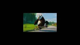 panda ride bicycle  #panda #cute #funny #bike #ai
