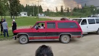 Community Members of Montreal Lake gather