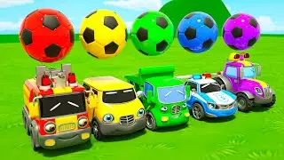 Explora pequeños coches coloridos | ZuLoo Big - Español |Canciones infantiles y canciones infantiles